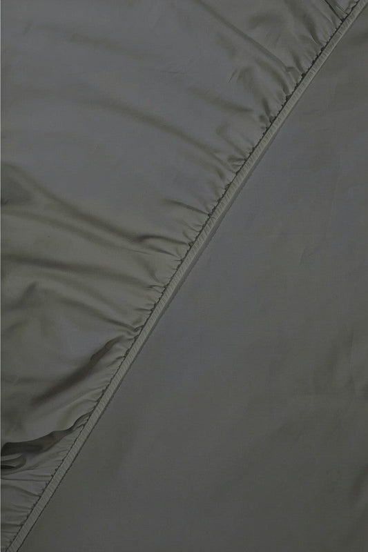 Lençol de algodão branco 400 fios com elástico Cozybed home, toque macio e acetinado.