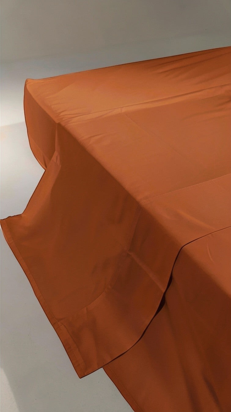 Lençol de cima branco 100% algodão 400 fios Cozybed home, toque macio e acetinado.